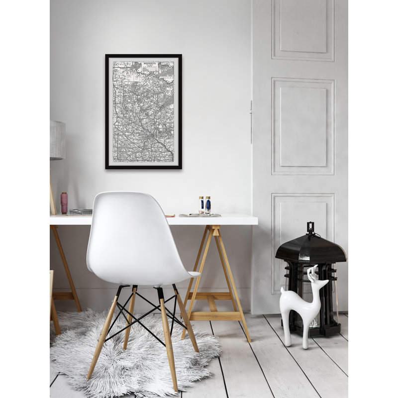 «Gray Minnesota Outline», cadre photo, H 24 po x l 16 po x P 1,5 po