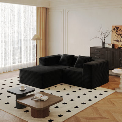 Espaces de vie modulaires en velours côtelé polyvalent