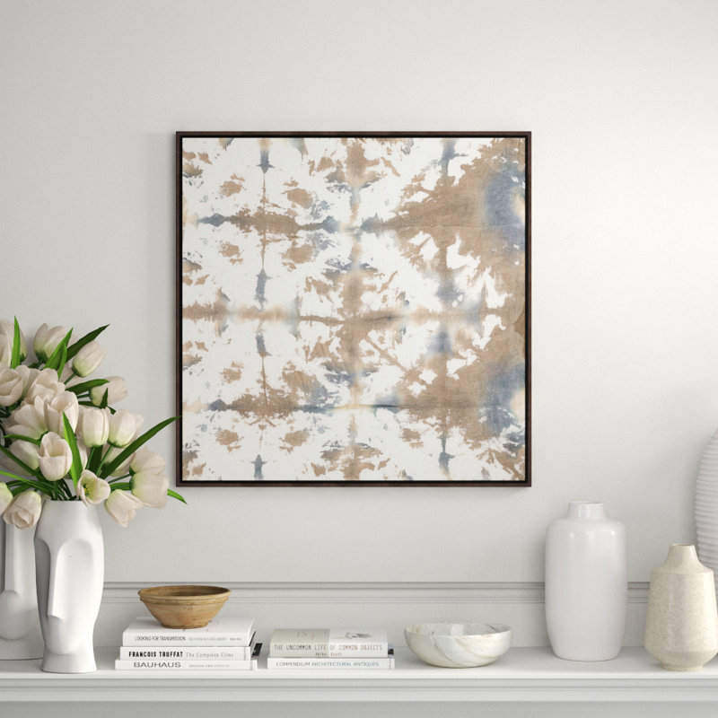 Stitch of Love III Framed Print Canvas, 31.5" H x 31.5" W x 1.5" D, Image Brush Gel