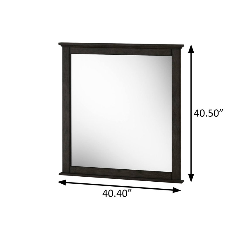 Miroir transitionnel l 40,4 po, noyer