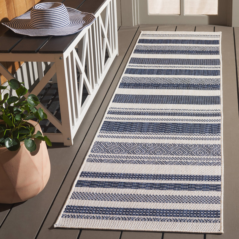 Laris Performance Performance Striped Rug, Runner 2' x 8'