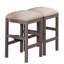 Ensemble de tabourets de salle à manger gris clair et gris