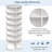 Rotating Shoe Rack Tower, 7-Tier Spinning Shoe Rack, Free Standing 360° Revolving Shoe Organizer, High Bottom Design Shoe Tower Spinning Storage Lazy Susany, Fits 28 Pairs Of Shoes (7-Tier White)
