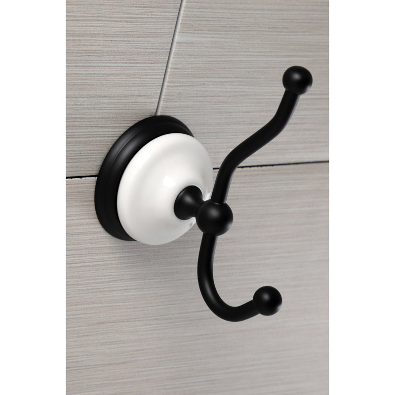 Kingston Brass Victorian Robe Hook, Matte Black
