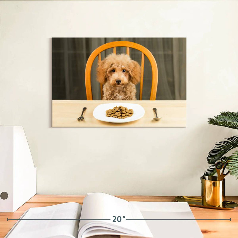 Brampt Dog Dinner Time, 8" H x 12" W