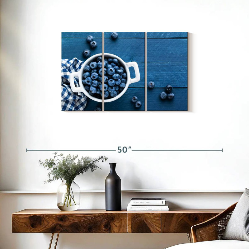 Bol de bleuets Yarlin, H 20 po x l 33 po