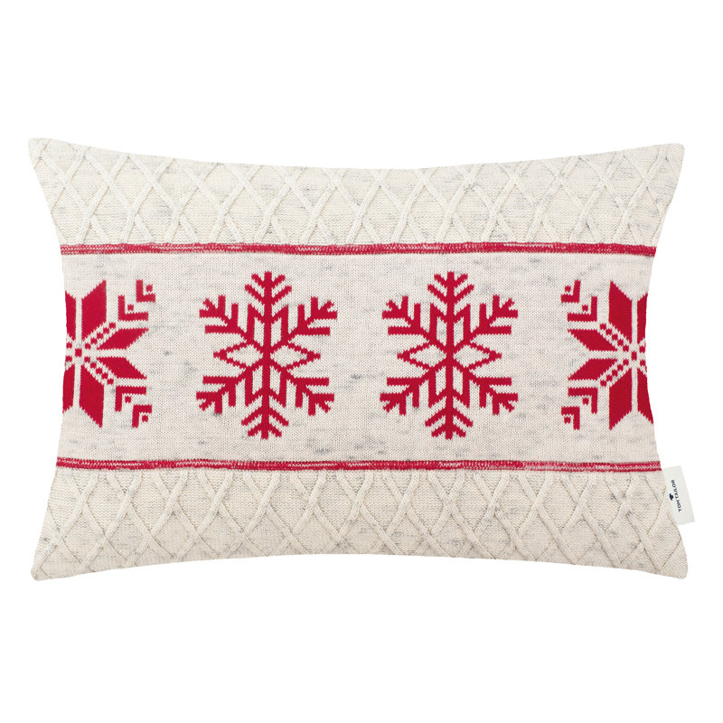 Red Rectangular Cushion Cover