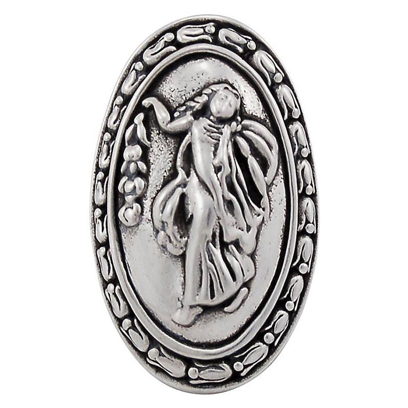 Sforza Oval Knob, Vintage Pewter
