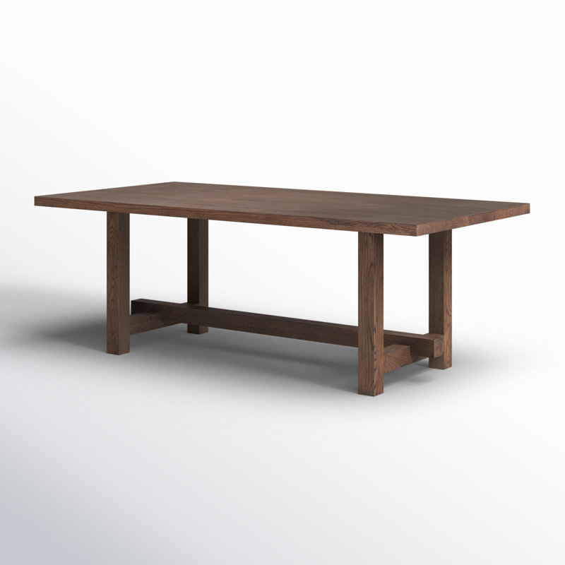 Suke Solid Wood Dining Table, Brown
