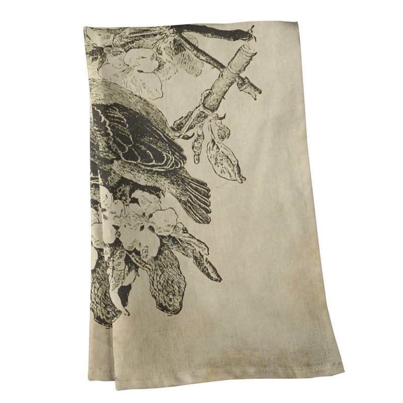 Serviette de thé oiseau, Polyester sergé