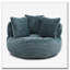 Grande chaise en velours côtelé avec bourre-736354328