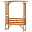 Patio Garden Bench Arbor Arch With Pergola And 2 Trellises