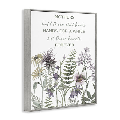 «Mother's Hold Parenting Sentiment», estampe numérique, conception de Cindy Jacobs