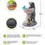 Statue de jardin solaire pour chat avec lumière DEL, décoration extérieure en résine résistante aux intempéries pour la cour, le patio et le balcon