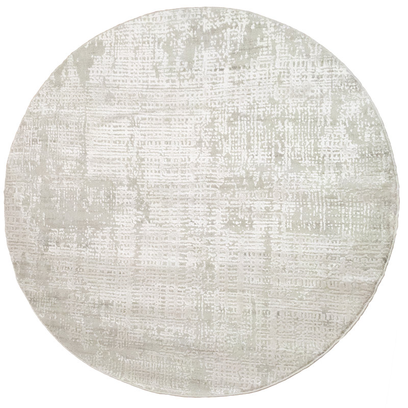 Tapis beige Shaniya, Rond 5 pi 3 po