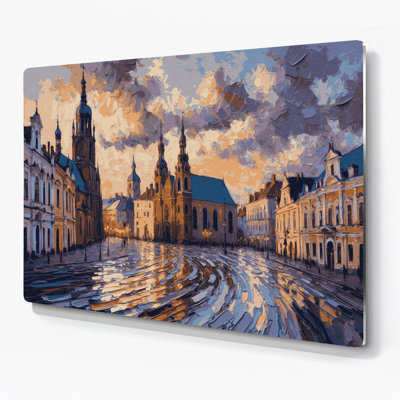 Art mural mauve en cités, villes de Vilnius, Lituanie