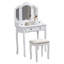 Ensemble de coiffeuse et coiffeuse, meuble-lavabo de chambre à coucher-1640593391