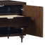 Armoire console rectangulaire L 88 po en bronze forgé et espresso Maffa