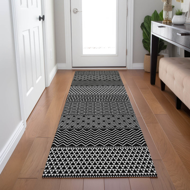 Tisdell Area Rug with Non-Slip Backing, Runner 2'3" x 7'6"