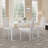 Latoyta Modern 5-Piece Rectangular Glass Top Dining Set with Cushioned Chairs-913626772
