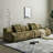 Green Polyester Modular Sofa cushion couch
