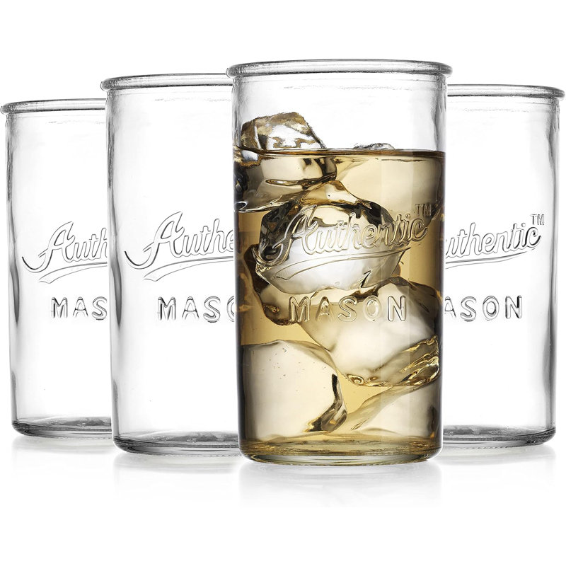 Ensemble de 4 verres à whisky 20 oz Authentic Mason Retroware