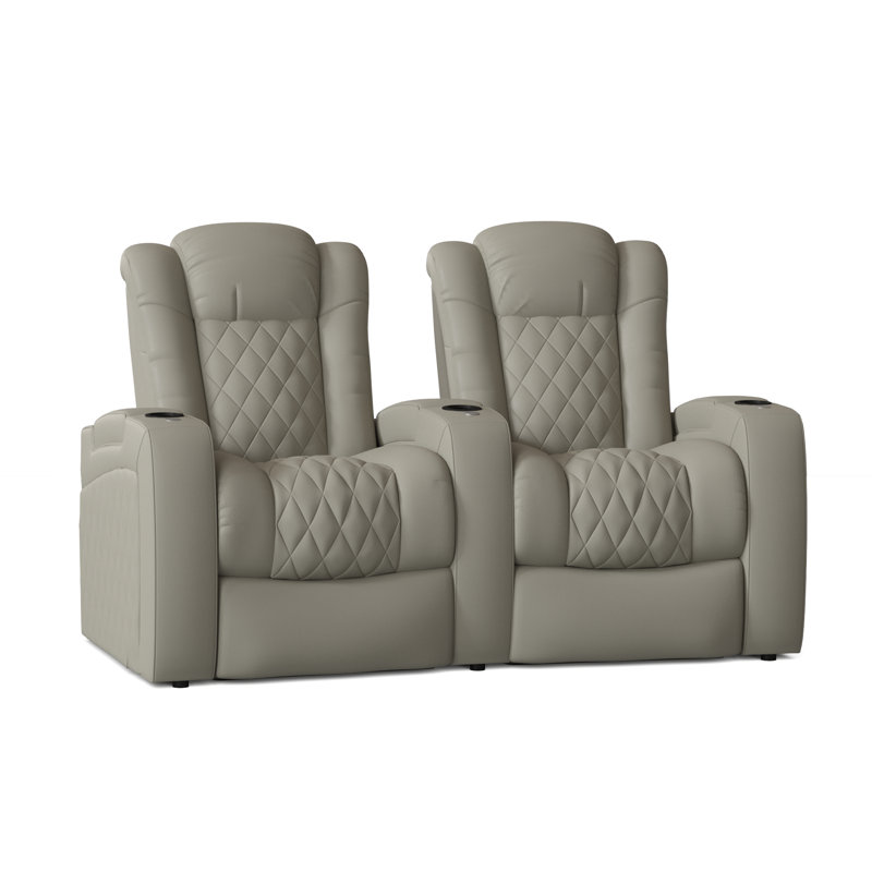 Siège de cinéma maison inclinable continental (rangée de 2), Gris brume ultra
