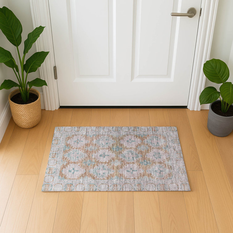 Premium Machine Washable Lubbers AMF1760 Border Rug
