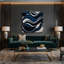Art mural sur toile Biomorphic Abstraction-1358534451