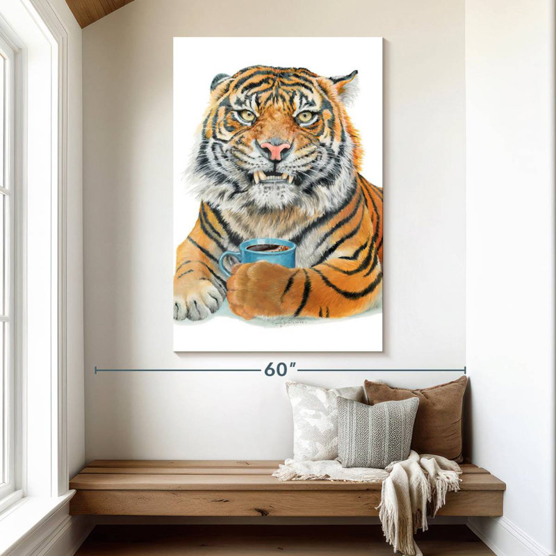 Brampt Too Early Tiger, 51" H x 34" W