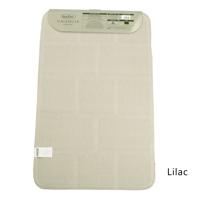 Abibail Non-Slip Bath Rug, Lilac