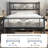 Graceful Scroll Platform Bed with Multiple Size and Color-2103365496-2086413079