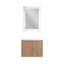 Armoire de salle de bain avec lavabo, portes à fermeture en douceur, fixation flottante, 24 po pour petite salle de bain-622186781