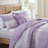 4 PCS Full/Queen Seersucker Quilt Set with Throw-131298420