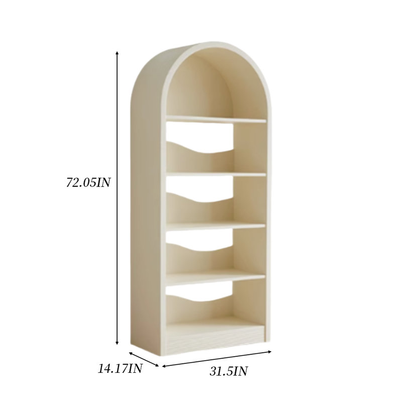 Minimalist Arched Bookcase