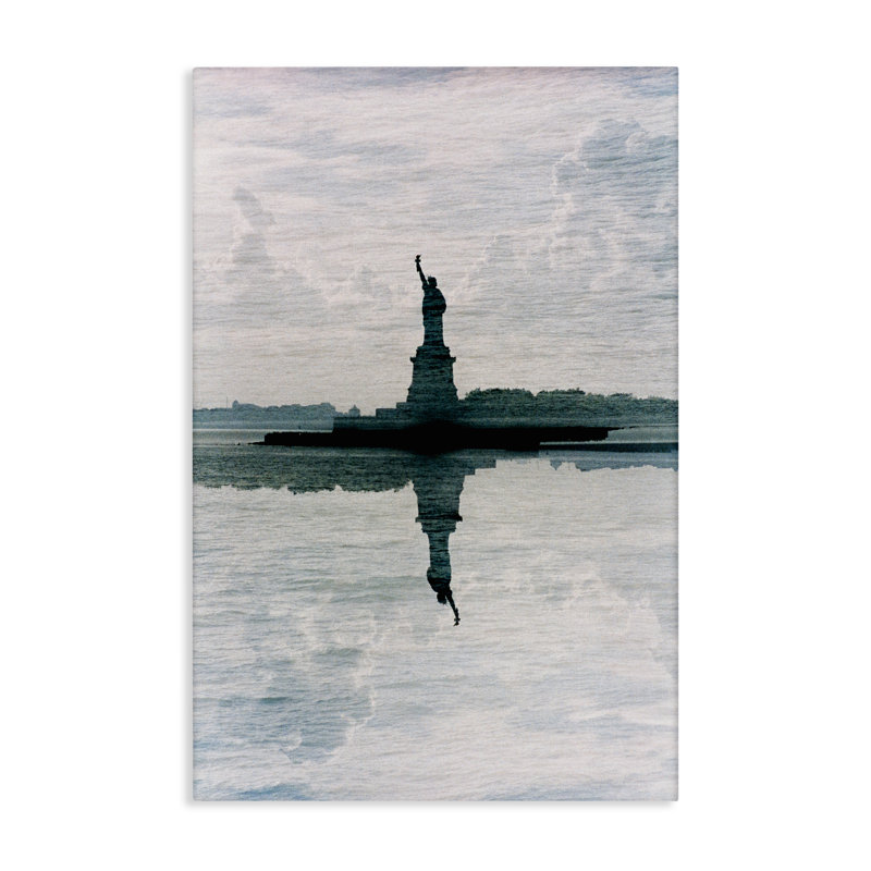 Statue de la liberté sur toile, réflexion de Robin Vandenabeele, H 24 po x l 16 po