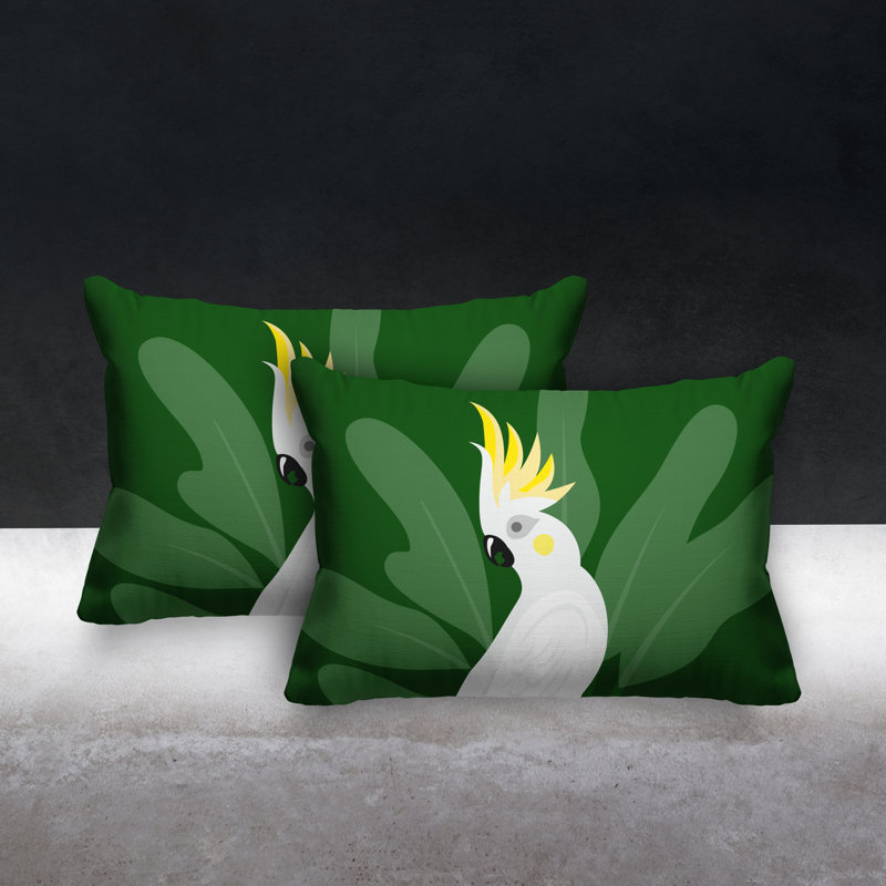 Coussin Bird, Vert
