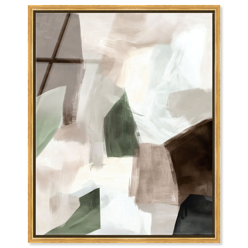 Décoration murale bohème en acrylique doux encadré par Art Remedy, cadre doré, 30 x 36, 31"H x 37"W, Gold Frame