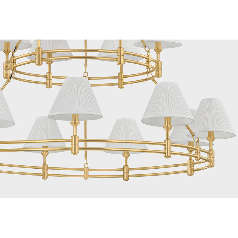 Howard Chandelier by Mark D. Sikes, Antique Brass