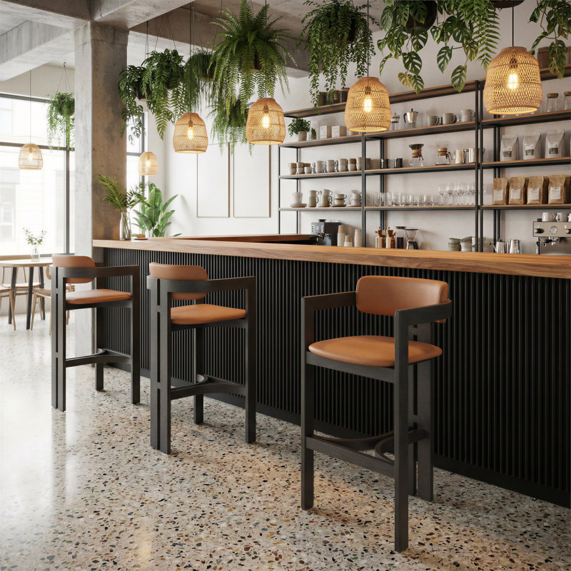 Tabouret de bar Shaili - brun