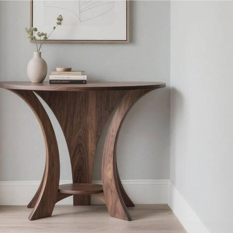 Table de véranda moderne et simple en bois, H 35,4 po x l 55 po x P 19,6 po