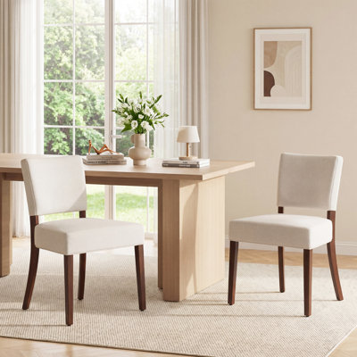 Upholstered Solid Wood Parsons Side Dining Chair