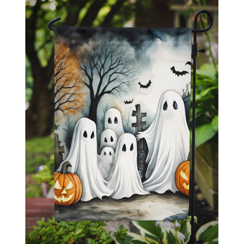 Ghosts Spooky Halloween Garden Flag
