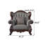 Chaise en cuir massif de style américain