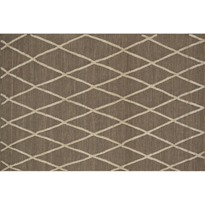 Mazur Wool Geometric Indoor Rug, Rectangle 5' x 7'6"