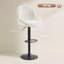 Swivel Upholstered Adjustable Height Counter Stool-2091506212
