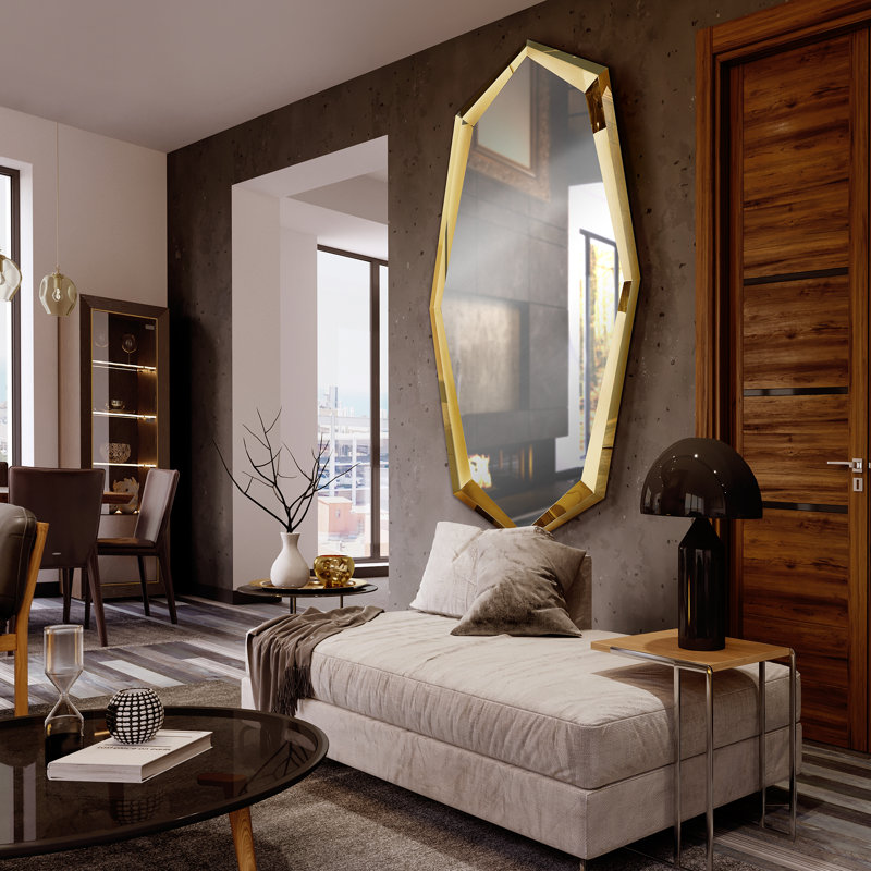 Orchard Hill Metal Wall Mirror, Gold