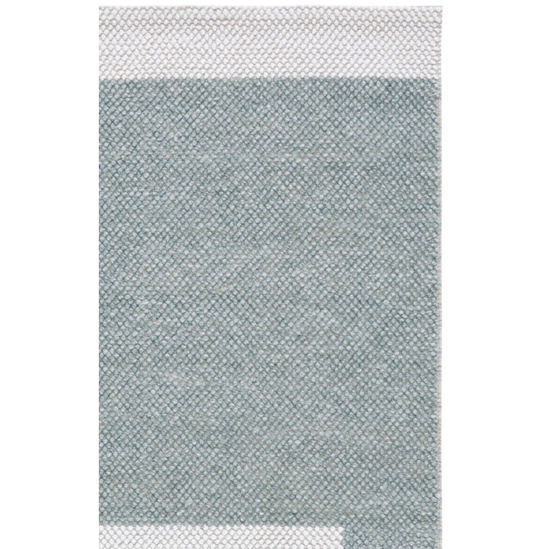 Denbhi Flat Weave Wool Rug, Rectangle 4' x 6'