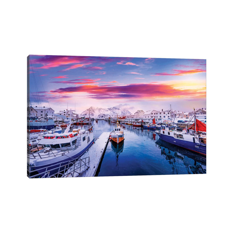 Vibrant Norway by Philippe Sainte-Laudy - Wrapped Canvas Print, 20.32 cm H x 30.48 cm W