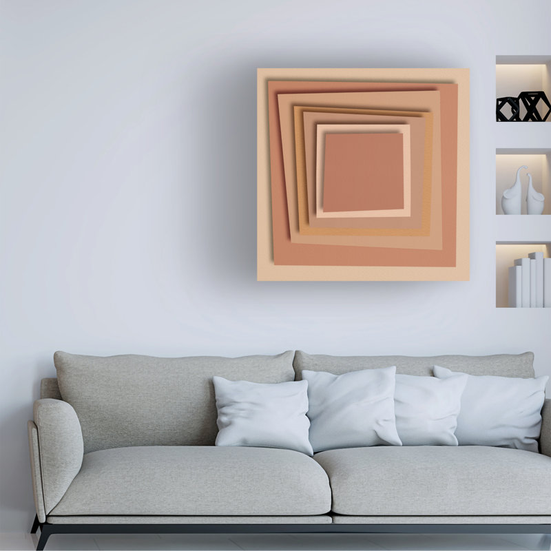 " Stack Paper I " on Canvas, 24" H x 24" W